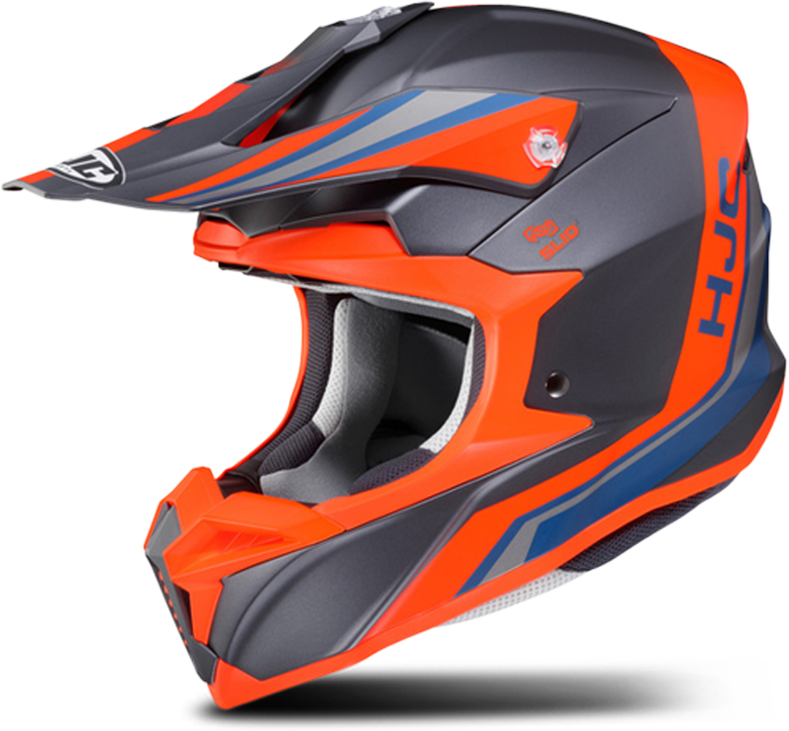 HJC Casco de Cross  i50 Flux Gris-Naranja