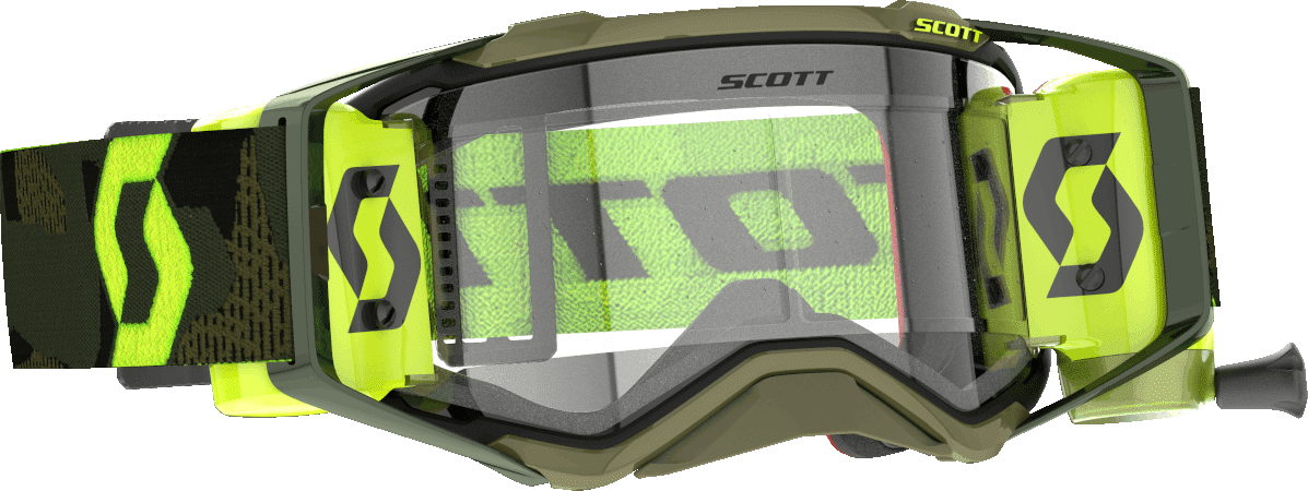 Scott Gafas de Cross  Prospect Verde Caqui-Amarillo Neón-Transparente