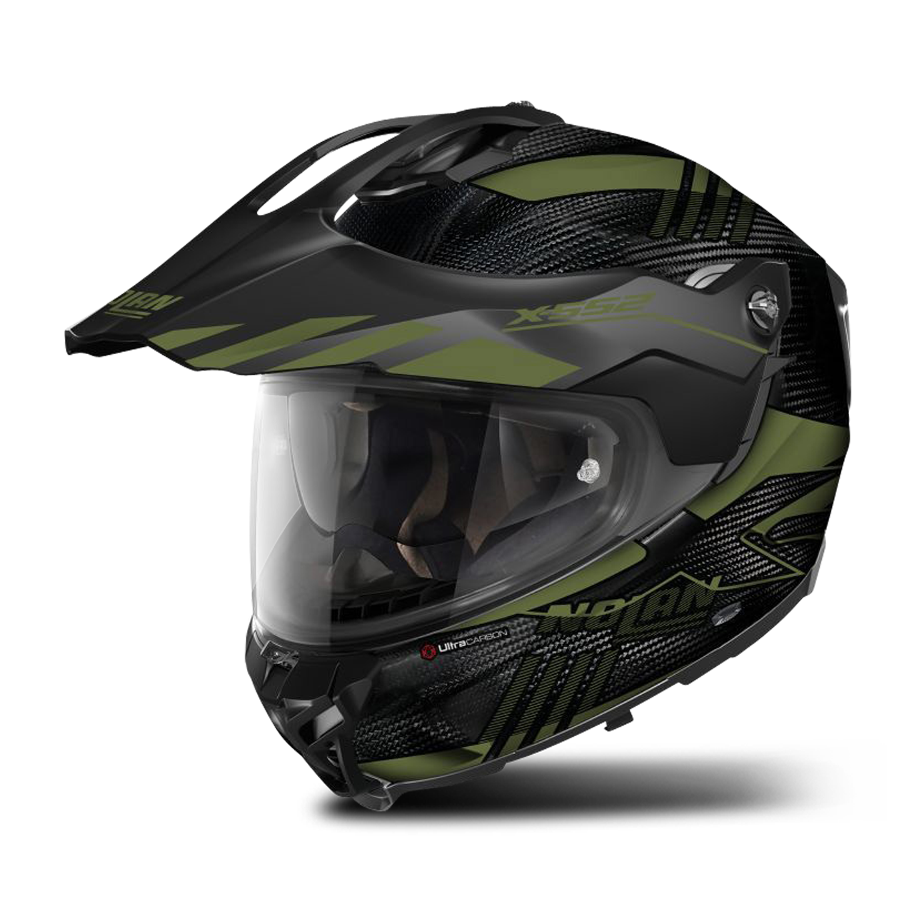 Nolan Casco Adventure  X-552 Ultra Carbon Verde