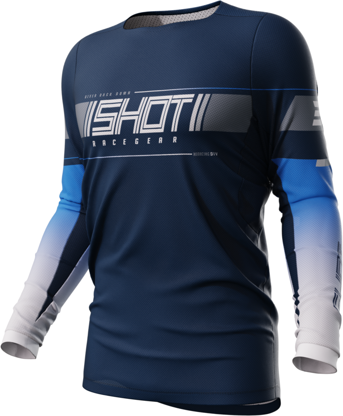 Shot Race Gear Camiseta de Cross Shot Contact Azul Indy