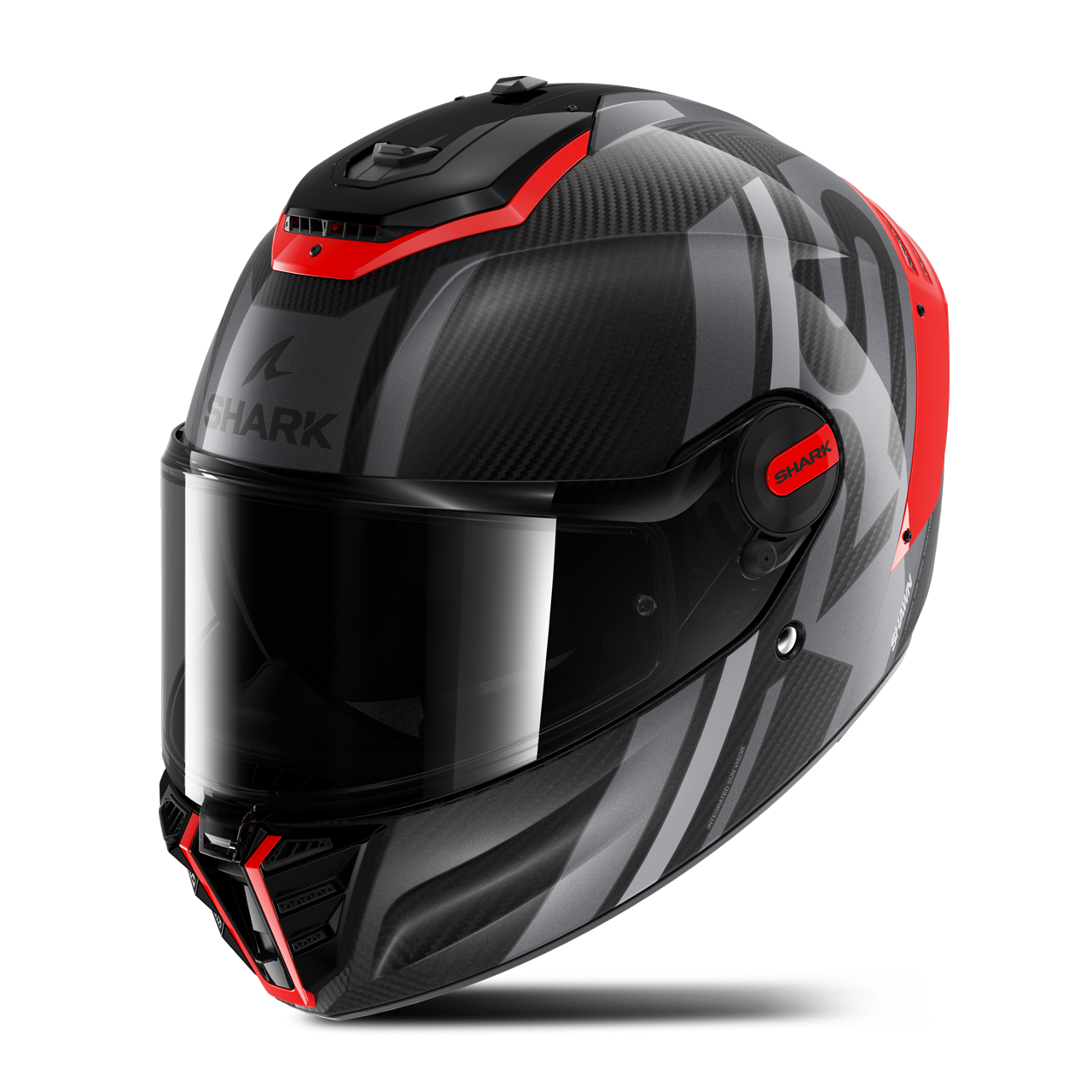 Shark Casco Integral  Spartan RS Carbon Shawn Rojo-Gris