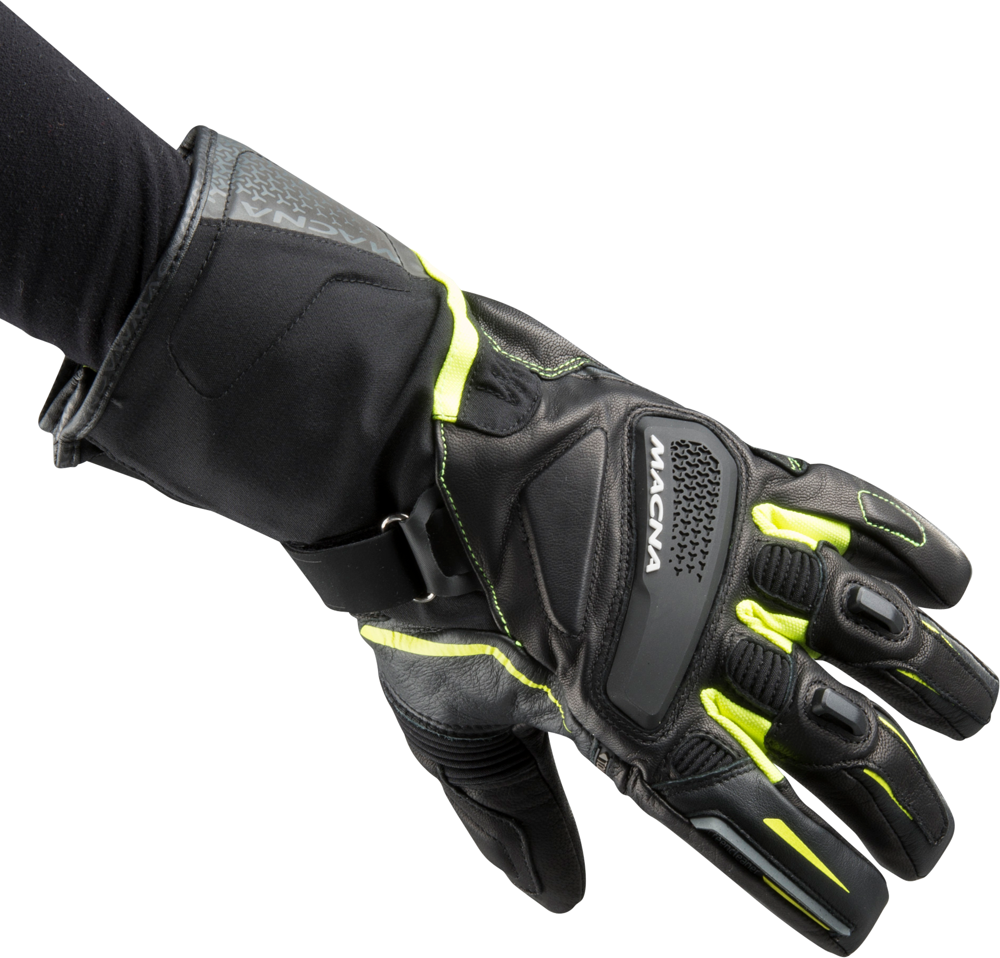 Macna Guantes de Moto  Fugitive Fluorescente