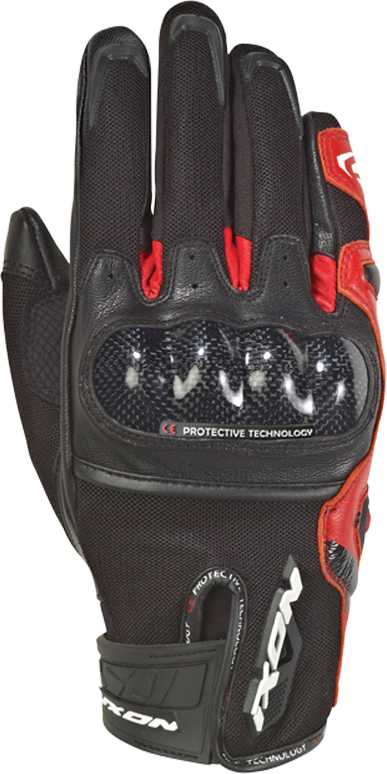 Ixon Guantes de Moto  RS Rise Air Negro-Rojo