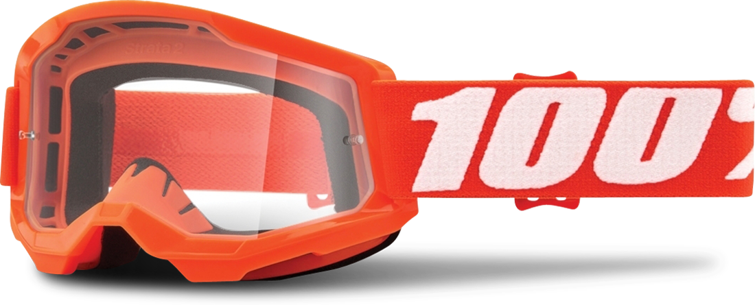 100% Gafas de Cross  Strata 2 Niño Naranjas