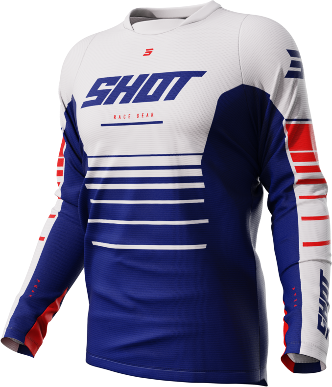 Shot Race Gear Camiseta de Cross Shot Devo Azul