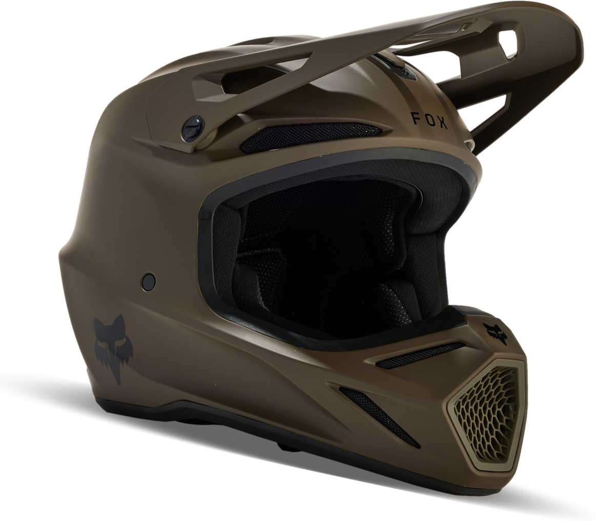 FOX Casco de Cross  Solid V3 Sucio