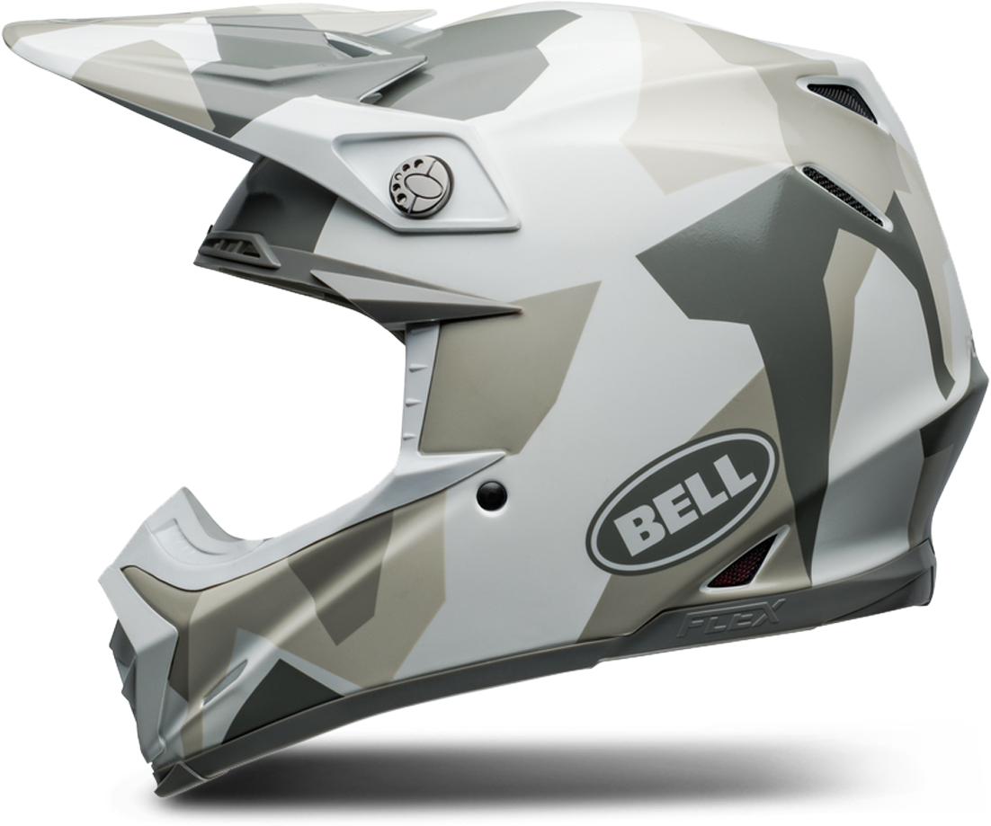 BELL Casco de Cross  Ps Moto-9S Flex Blanco-Camuflaje