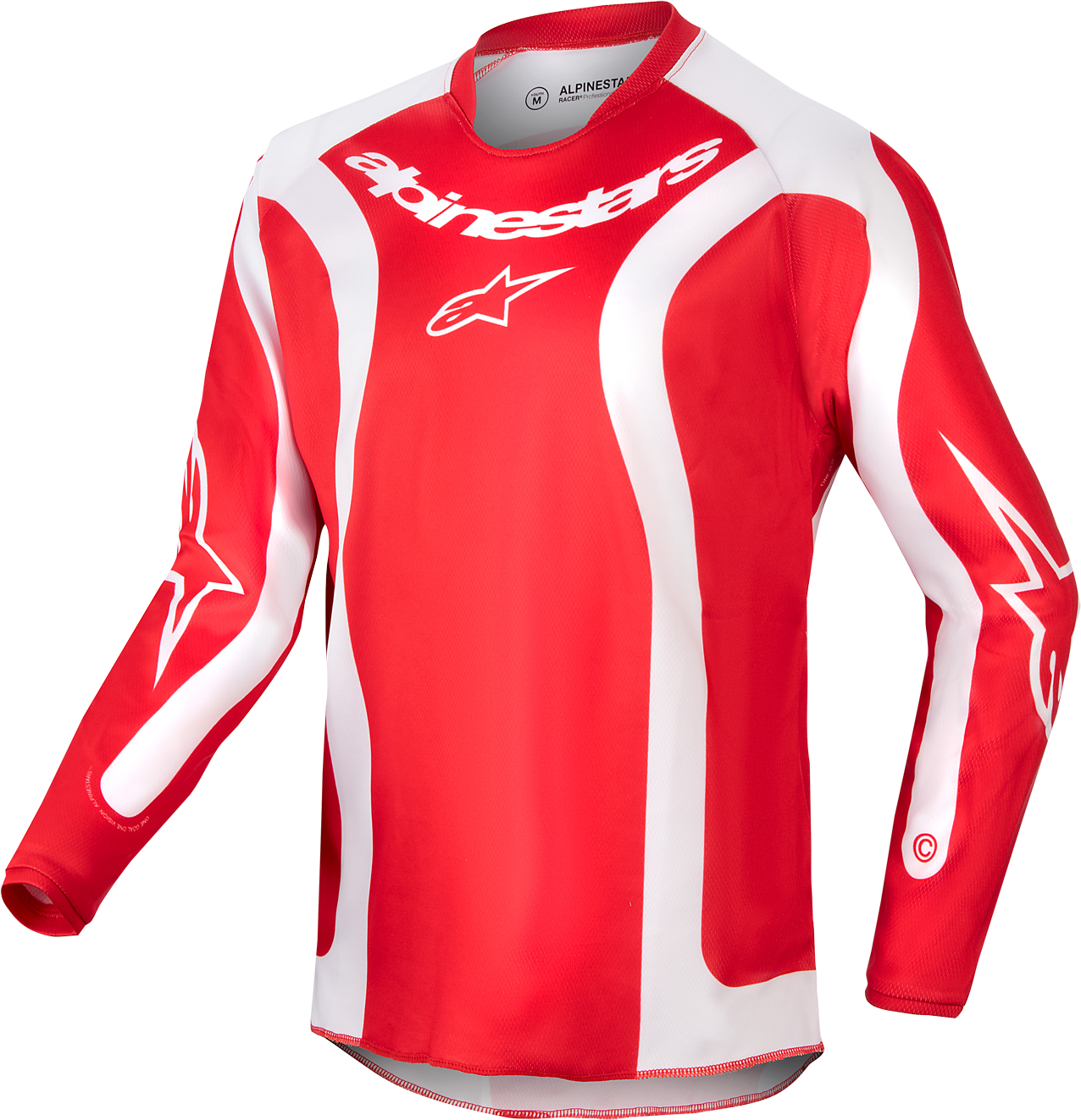 Alpinestars Camiseta de Cross Niño  Racer Lurv Rojo Marte-Blanco