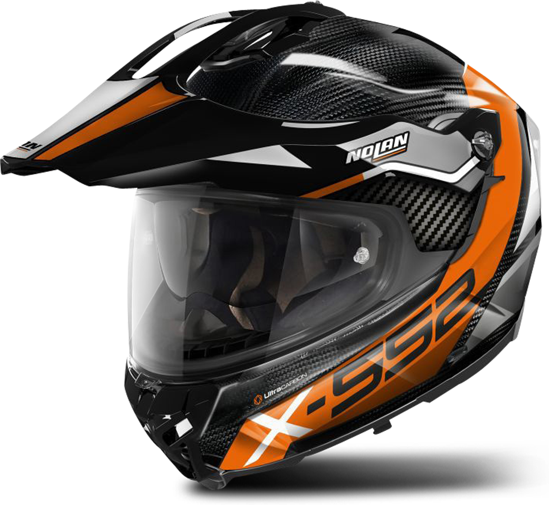 Nolan Casco Adventure  X-552 Ultra Carbon Naranja