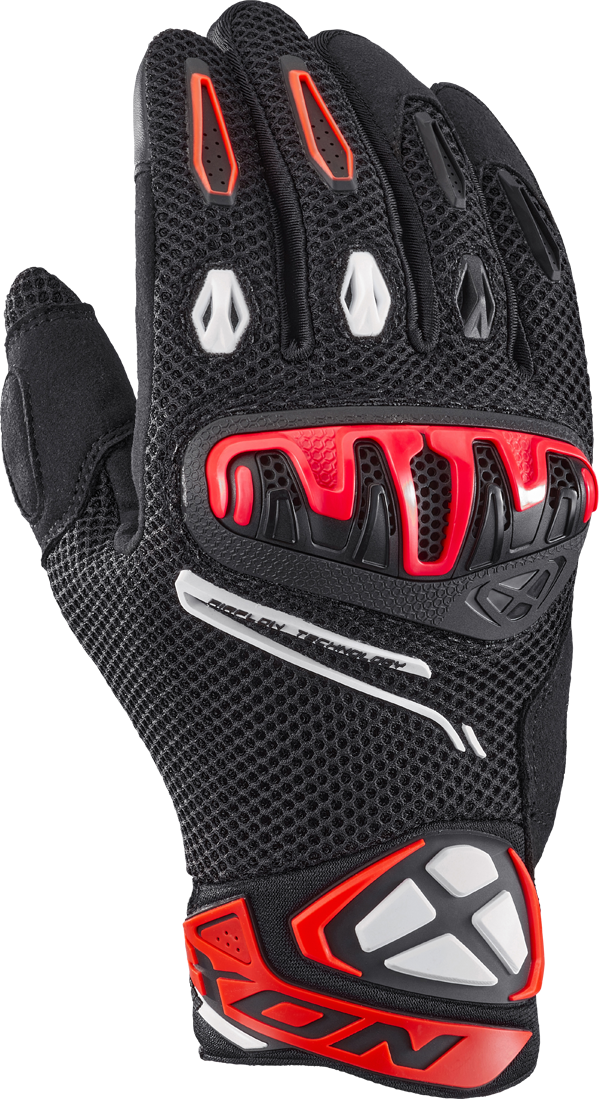 Ixon Guantes de Moto  Mirage Airflow Negro-Rojo Brillante