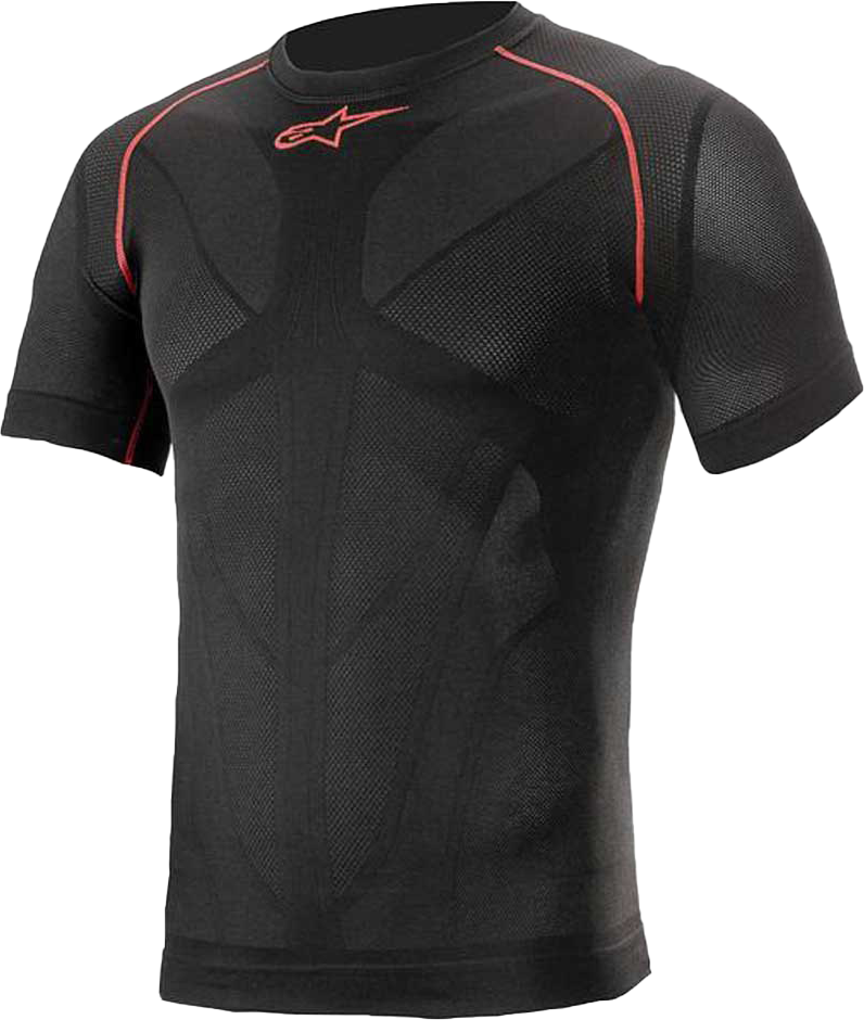 Alpinestars Camiseta Técnica  Ride Tech V2 SS Summer Negro-Rojo