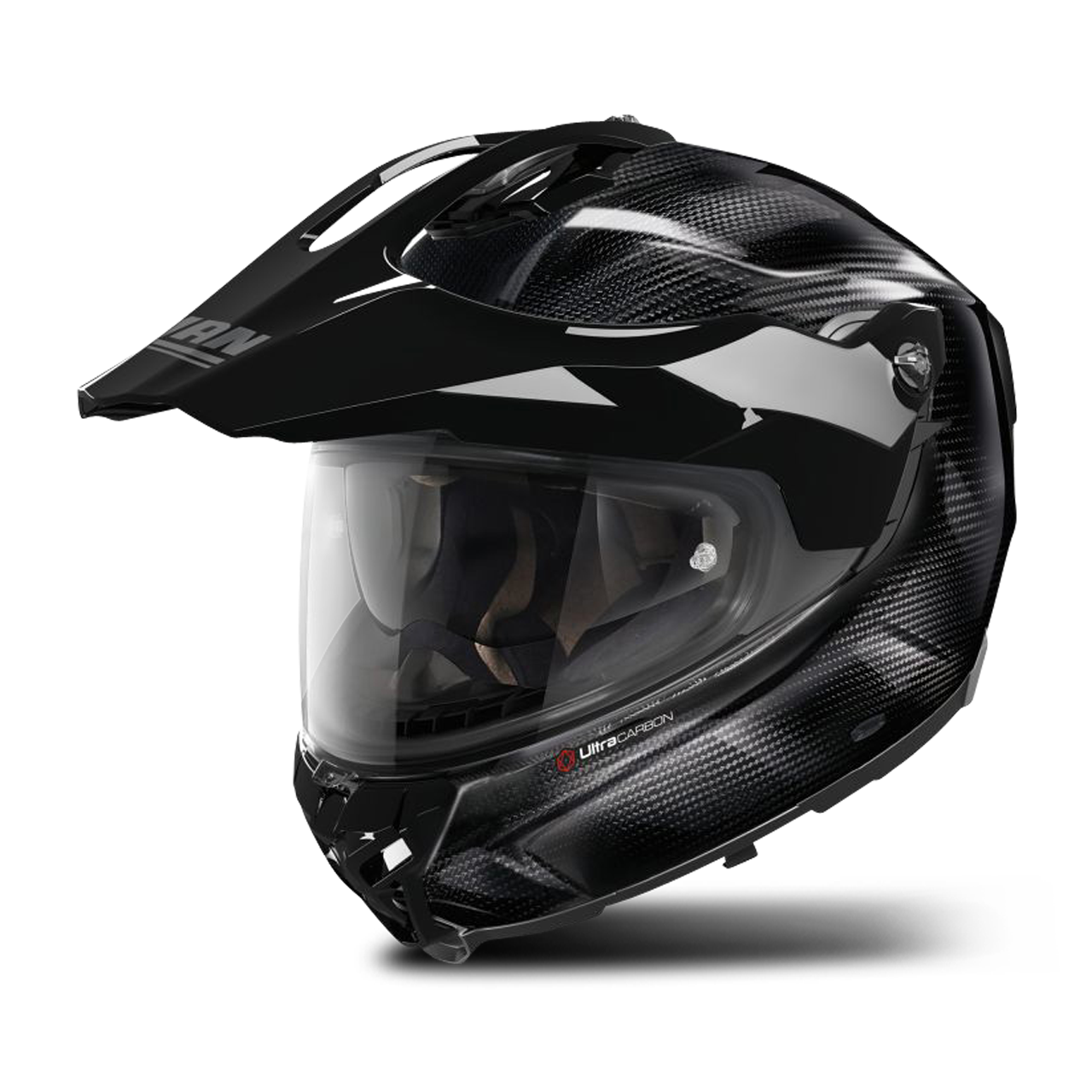 Nolan Casco Adventure  X-502 Ultra Carbon Negro–Brillante