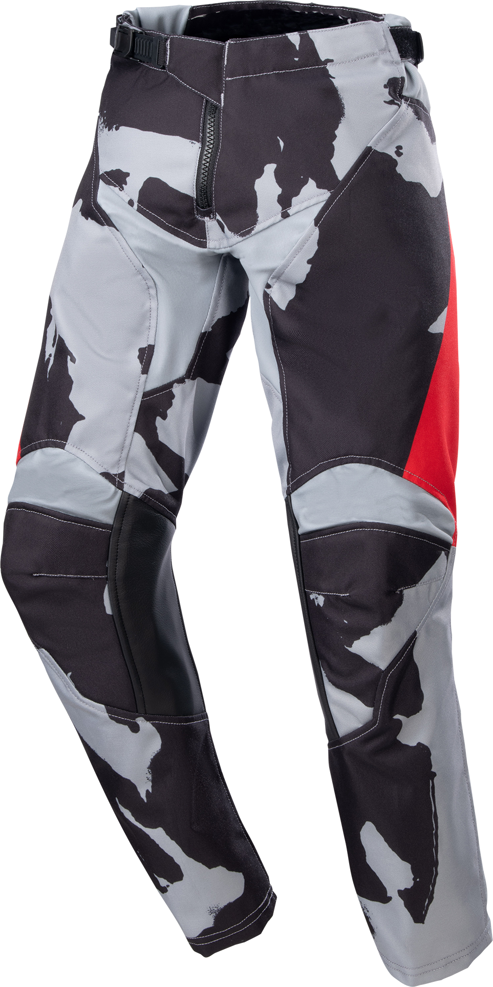 Alpinestars Pantalones de Cross Niño  Racer Tactical Gris Camuflaje-Rojo Marte