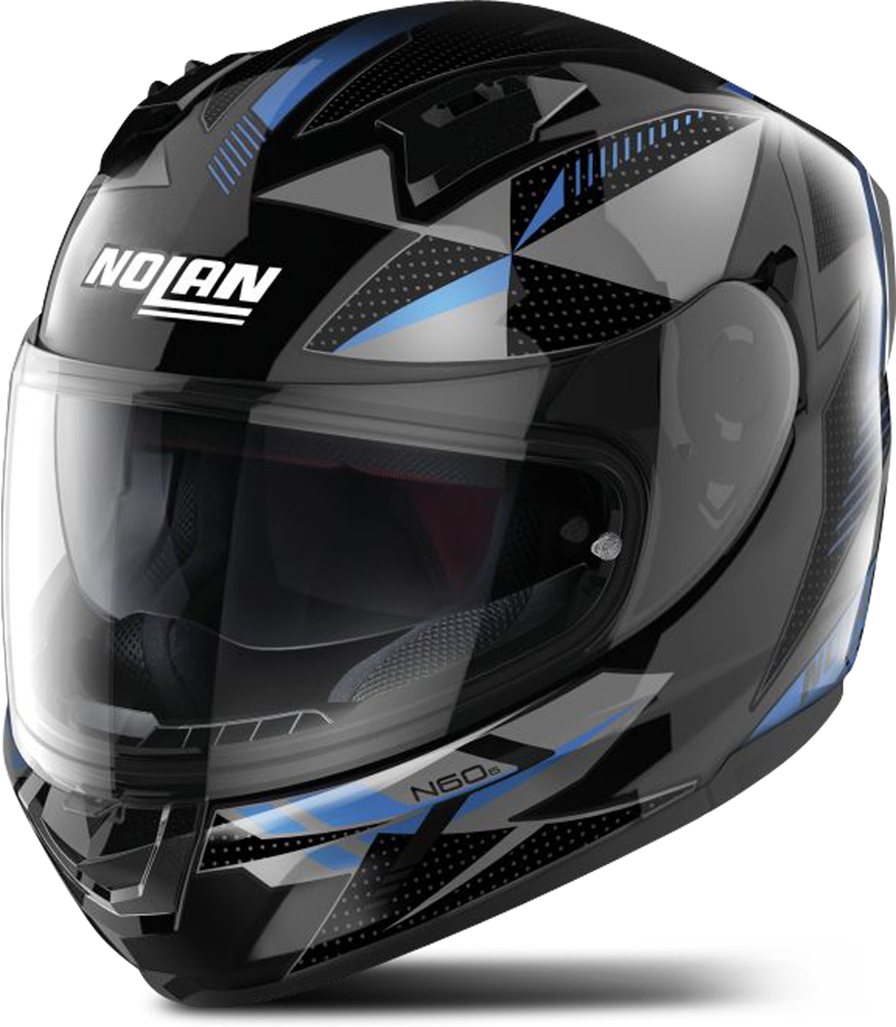 Nolan Casco Integral  N60-6 Wiring Negro-Azul-Plateado