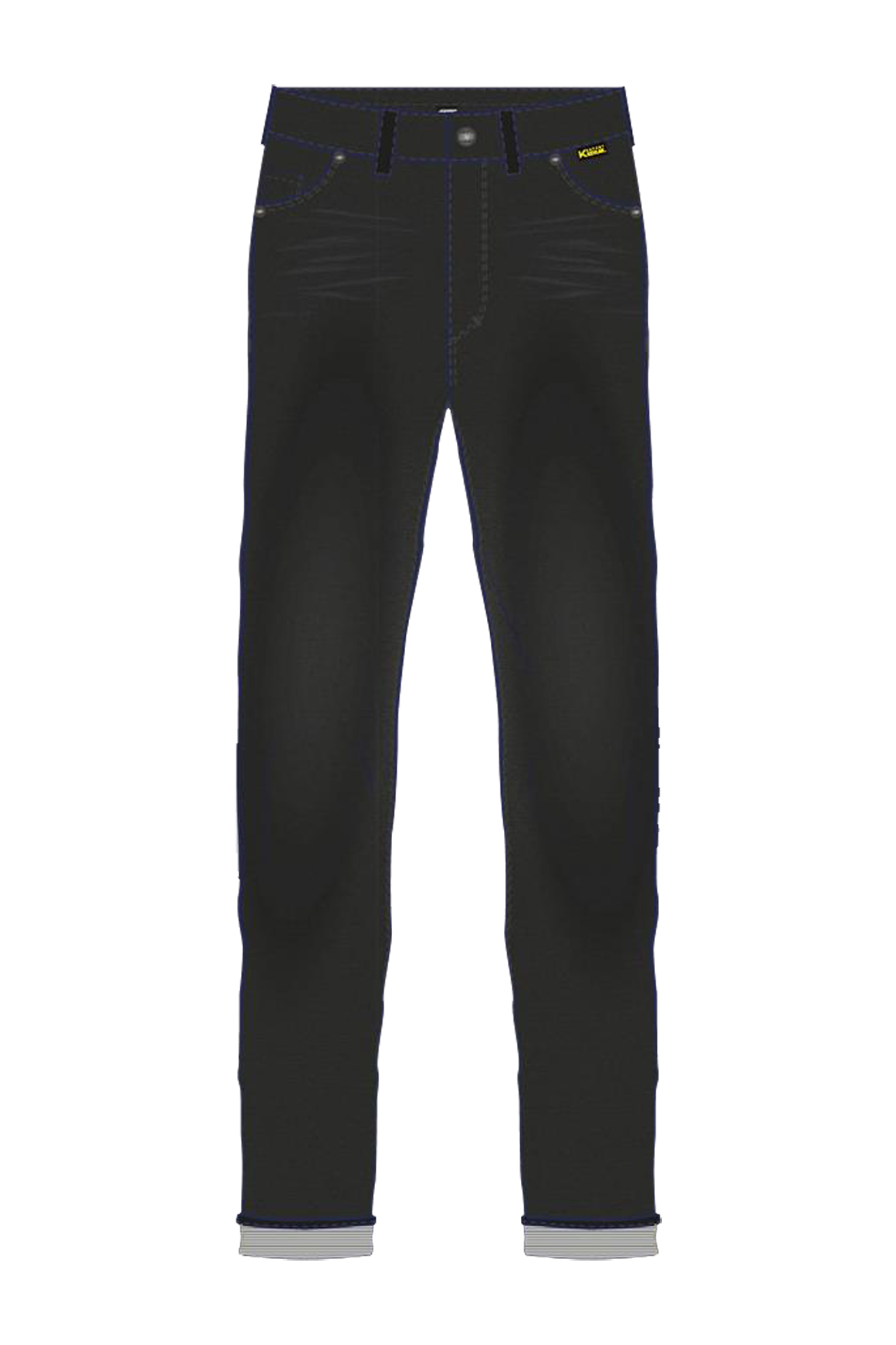 RST Pantalones de Moto  Tapered-Fit Negro