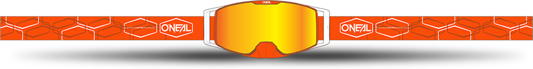 O'Neal Gafas de Cross  B-30 Hexx Naranja-Blanco