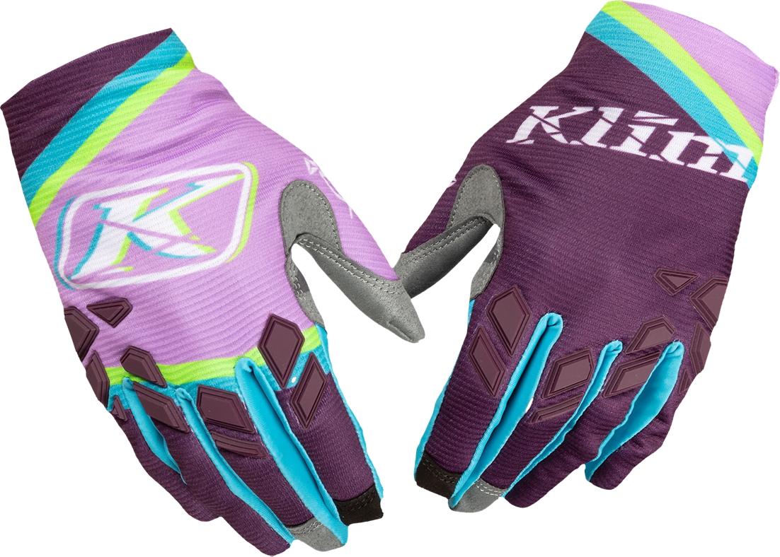 KLIM Guantes de Cross para Mujer  XC Púrpura