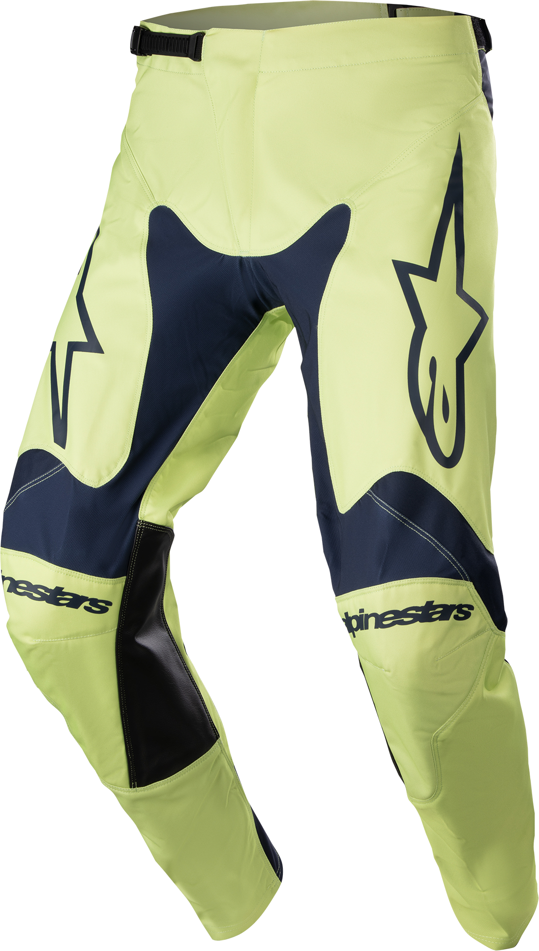 Alpinestars Pantalones de Cross  Racer Hoen Azul Marino Noche-Verde Fluorito