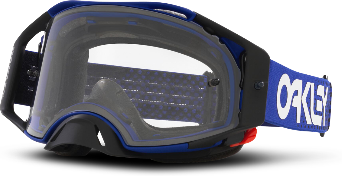 Oakley Gafas de Cross  Airbrake Moto-Azul con Transparente