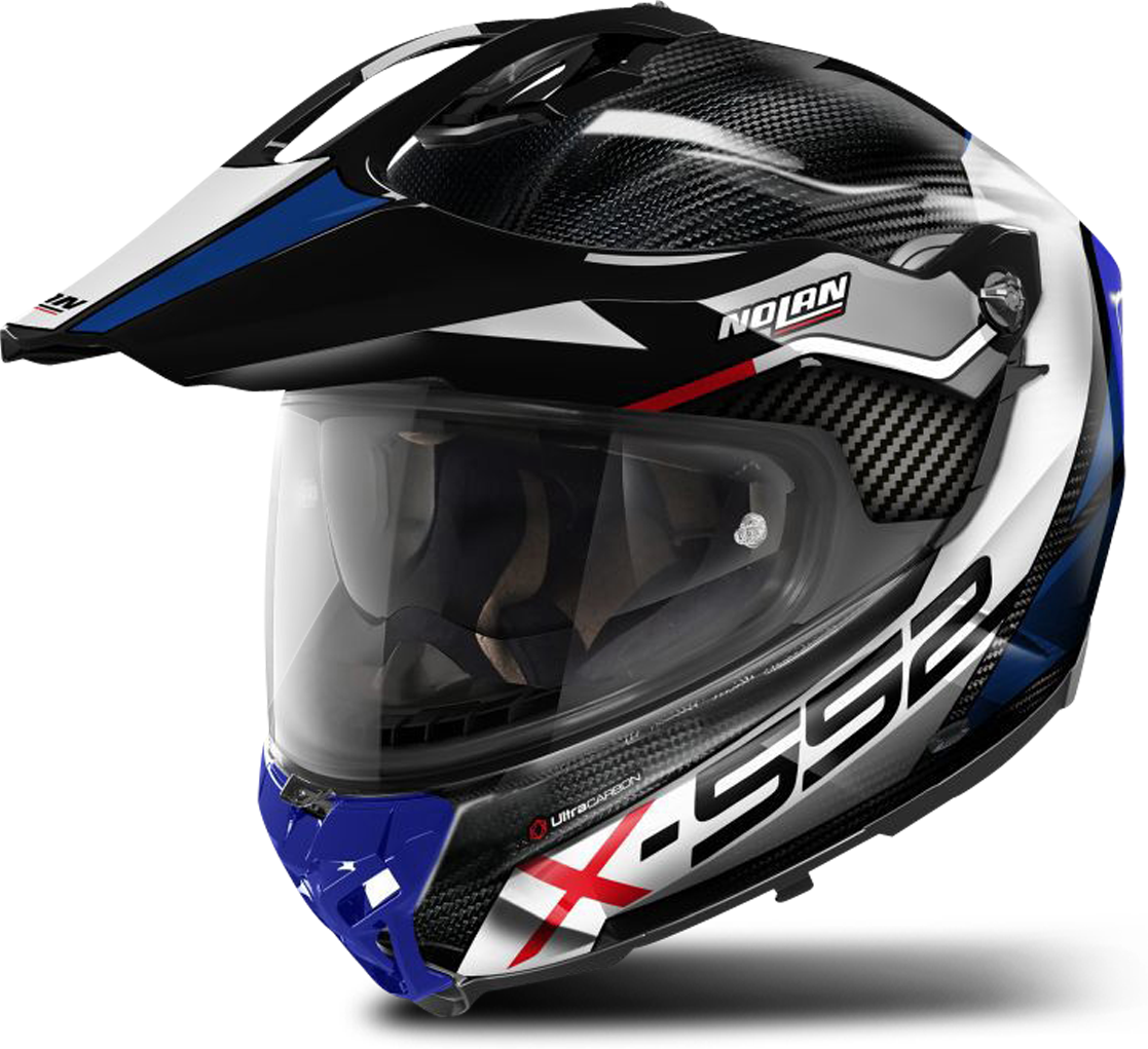 Nolan Casco Adventure  X-552 Ultra Carbon Azul