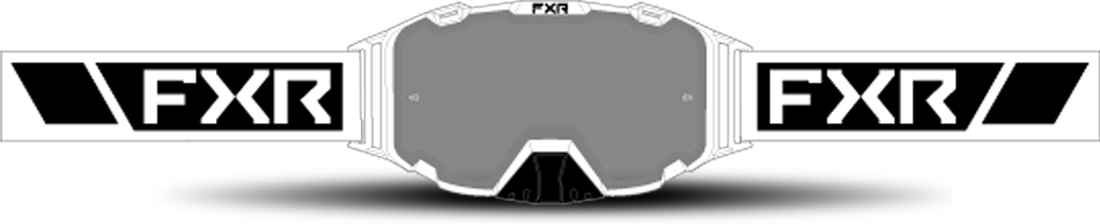 FXR Gafas de Cross  Maverick Lente Ahumada Blancas