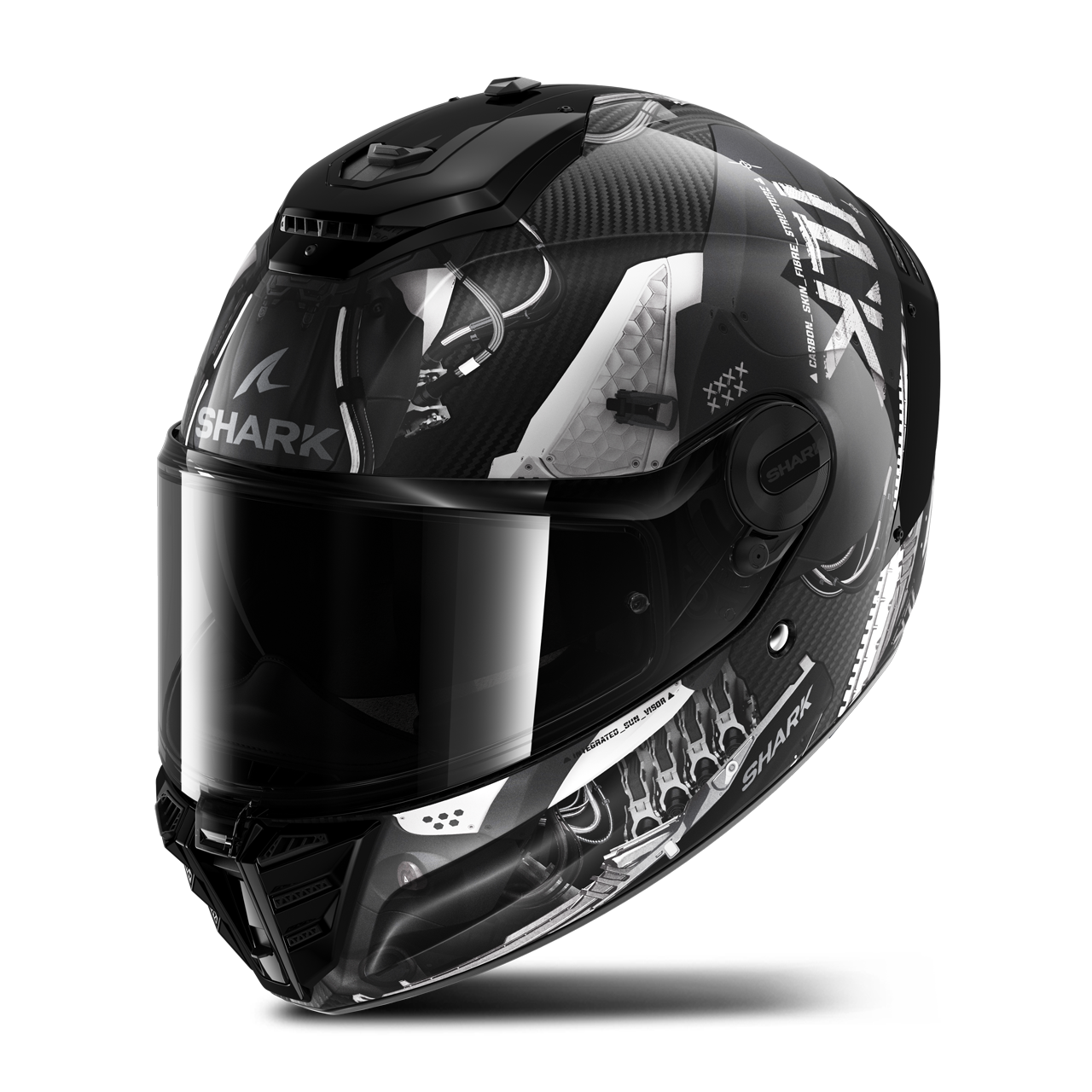 Shark Casco Integral  Spartan RS Carbon Xbot Carbono-Antracita-Plateado