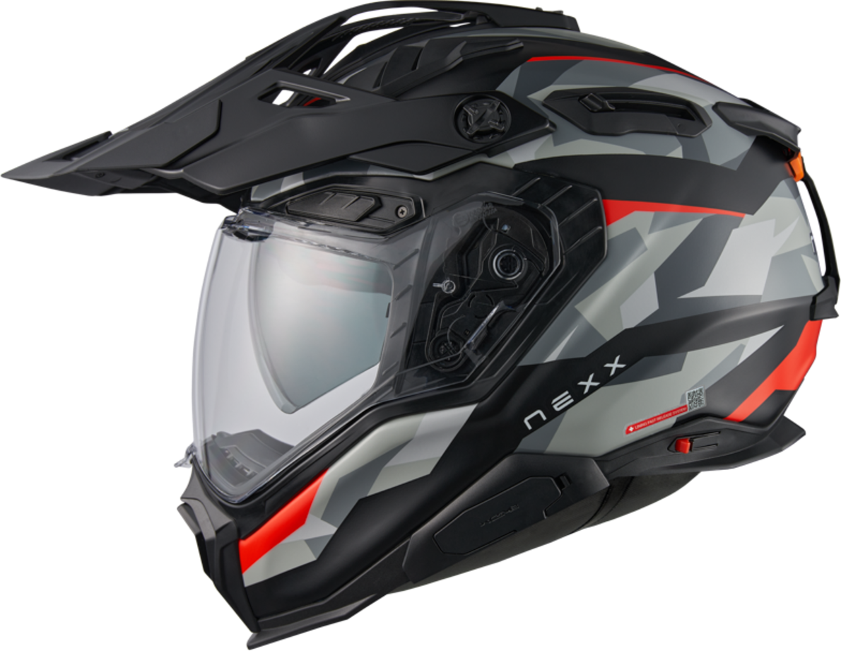 Nexx Casco Adventure  X.WED3 Trailmania Gris Rojo MT