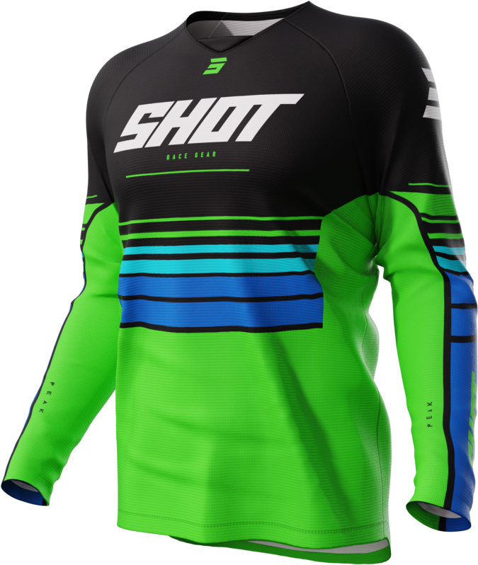 Shot Race Gear Camiseta de Cross Niño Shot Draw Verde