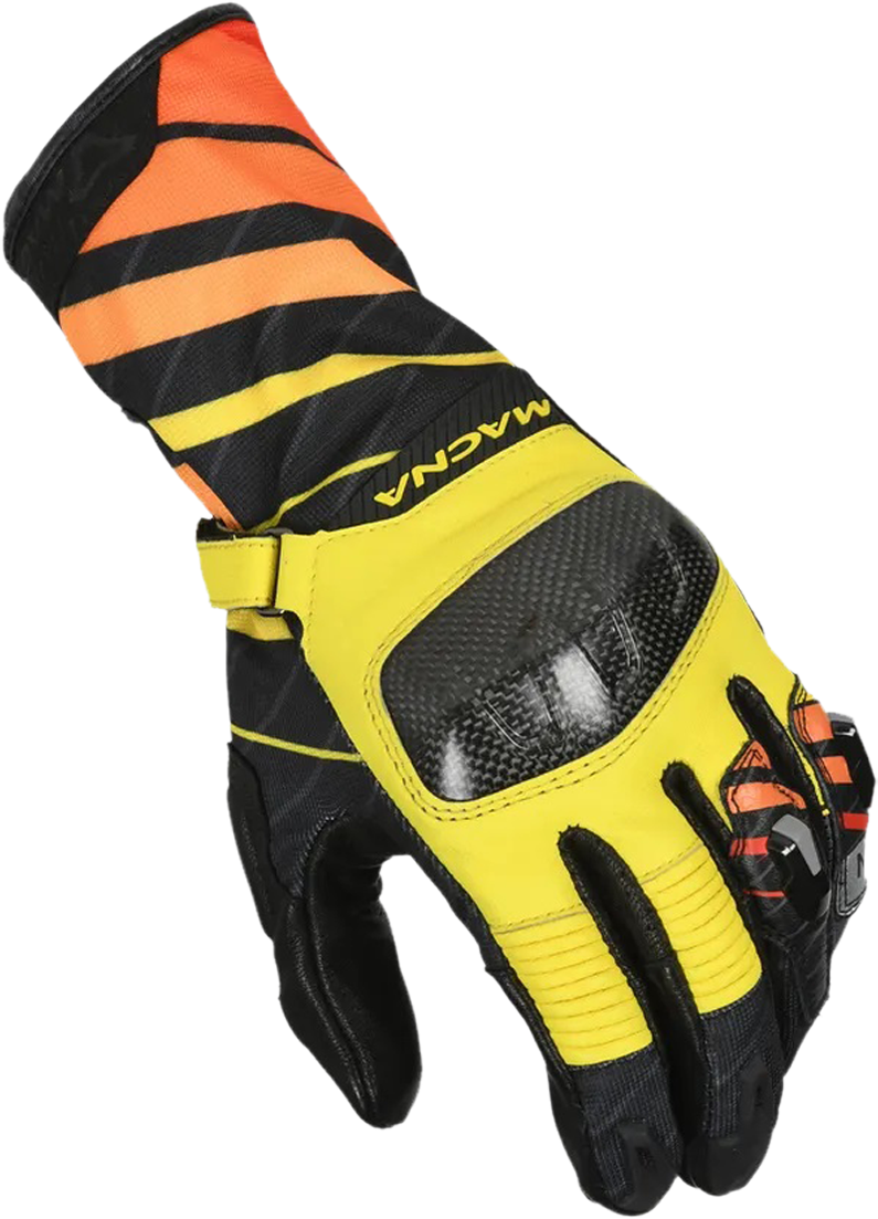 Macna Guantes de Moto  Krown Negro-Amarillo-Naranja