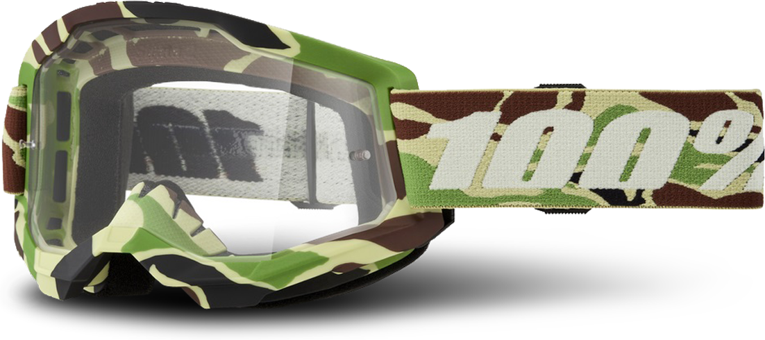 100% Gafas de Cross  Strata 2 Camuflaje-Transparente