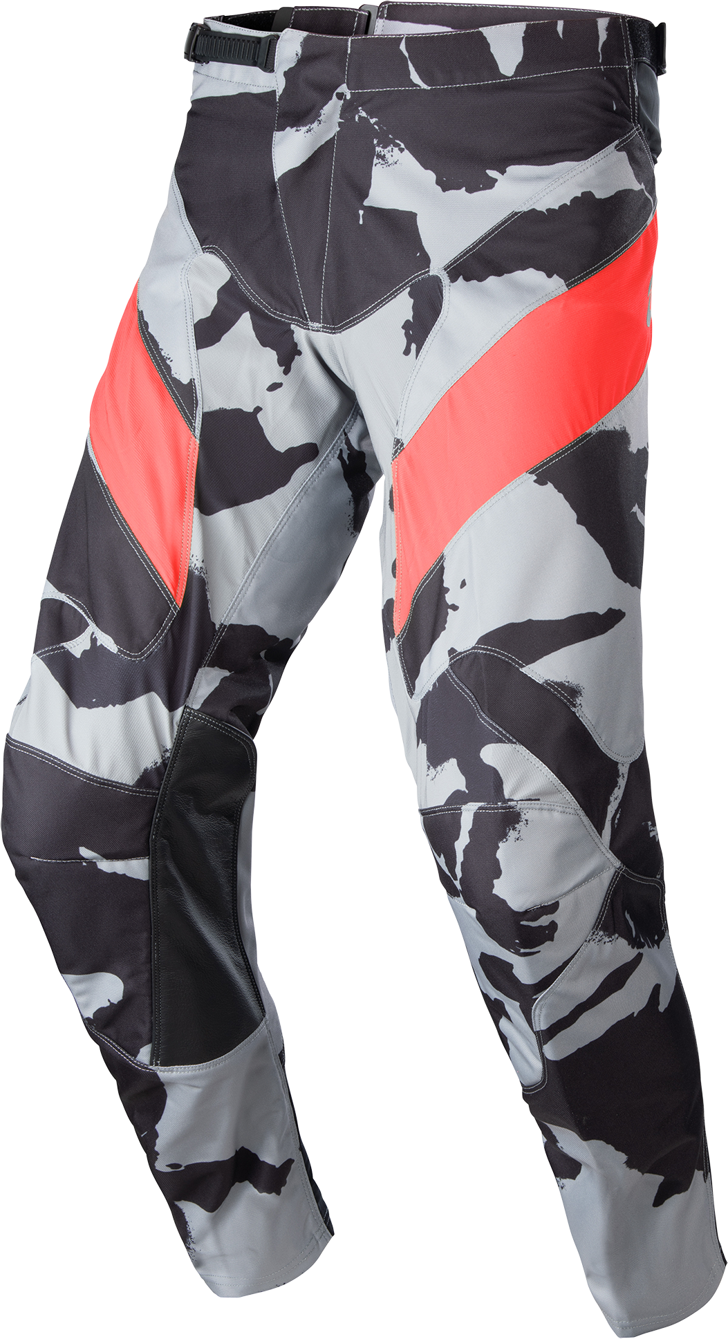 Alpinestars Pantalones de Cross  Racer Tactical Gris Camuflaje-Rojo Marte