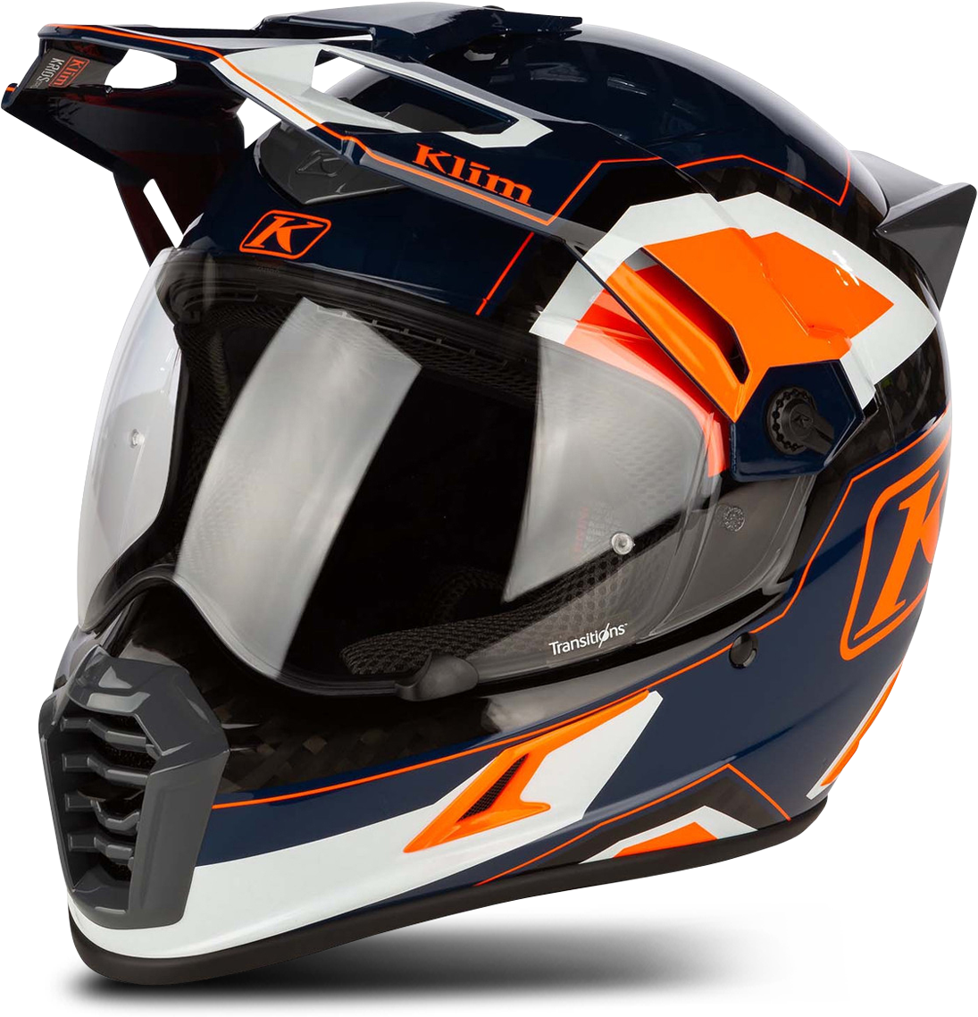 KLIM Casco Adventure  Krios Pro ECE Striking-Naranja