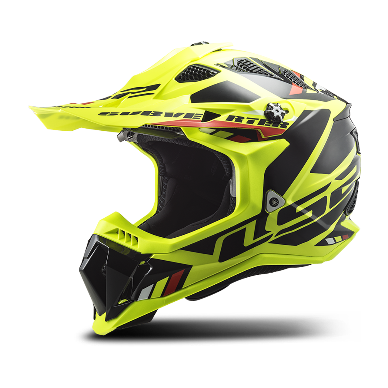 LS2 Casco de Cross  MX700 SUBVERTER Stomp H-V-Amarillo-Negro