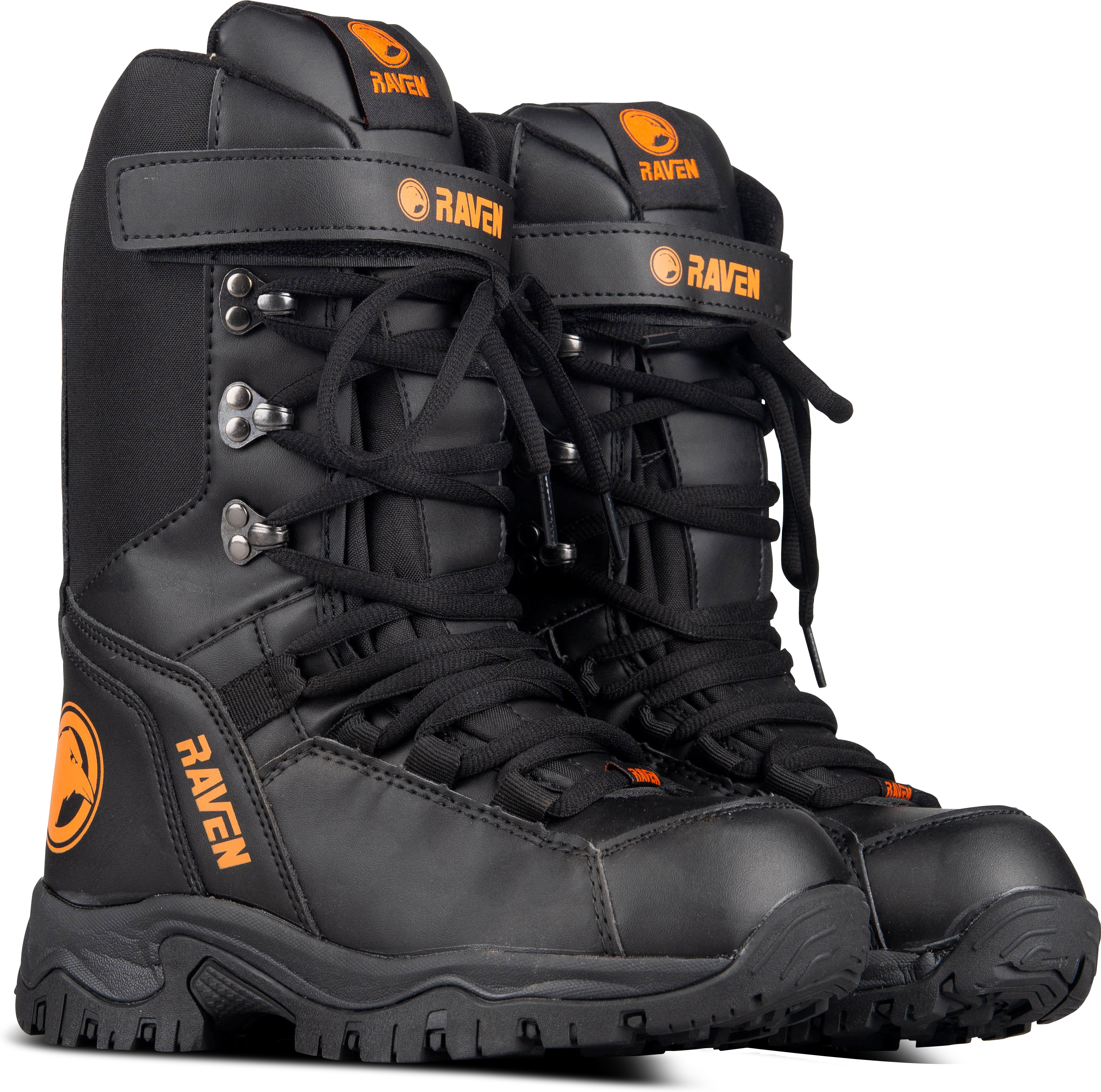 Raven Botas de Moto de Nieve  Charge 2.0 WP Negro-Naranja