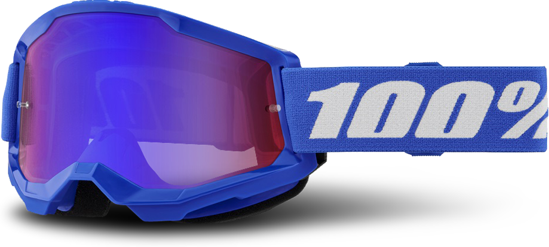 100% Gafas de Cross  Strata 2 Azul-Rojo