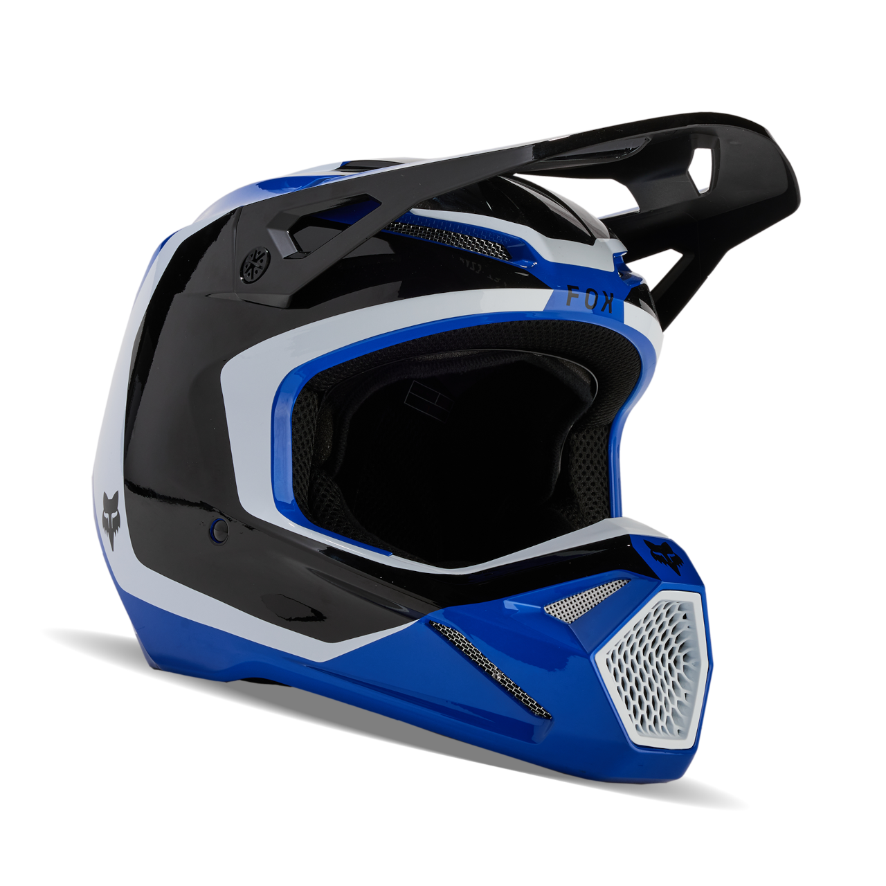 FOX Casco de Cross  V1 Nitro Azul