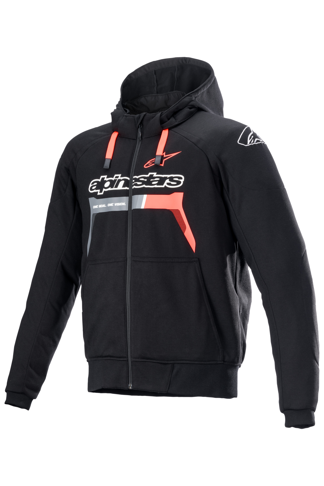 Alpinestars Sudadera para Moto  Chrome Ignition Negro-Rojo