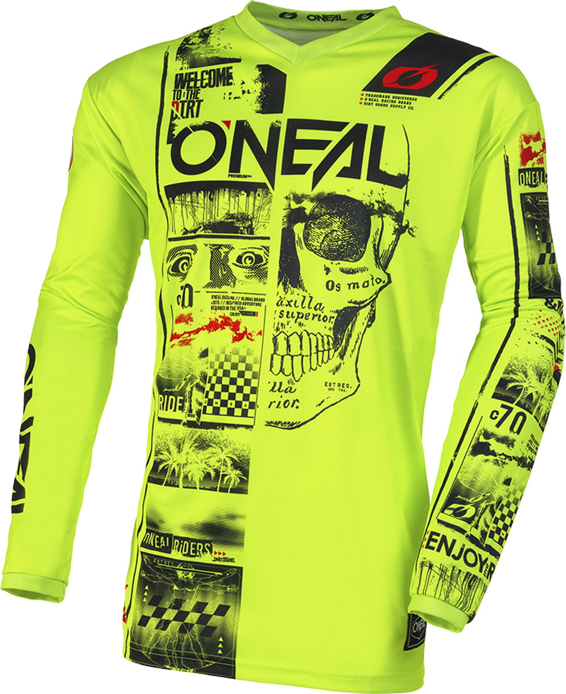 O'Neal Camiseta de Cross de Niño  ELEMENT ATTACK V.23 Amarillo-Negro