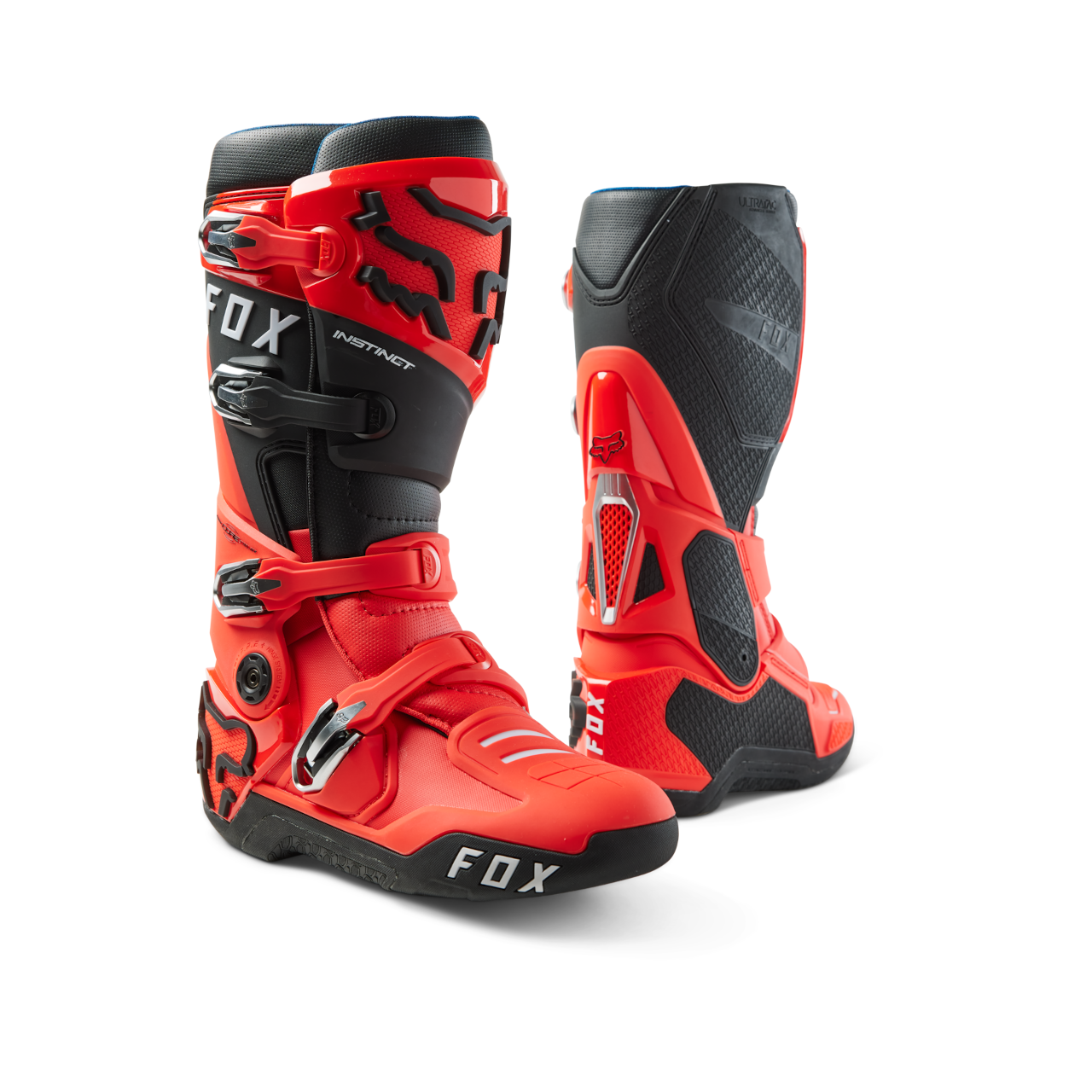 FOX Botas de Cross  Instinct Rojo Fluo