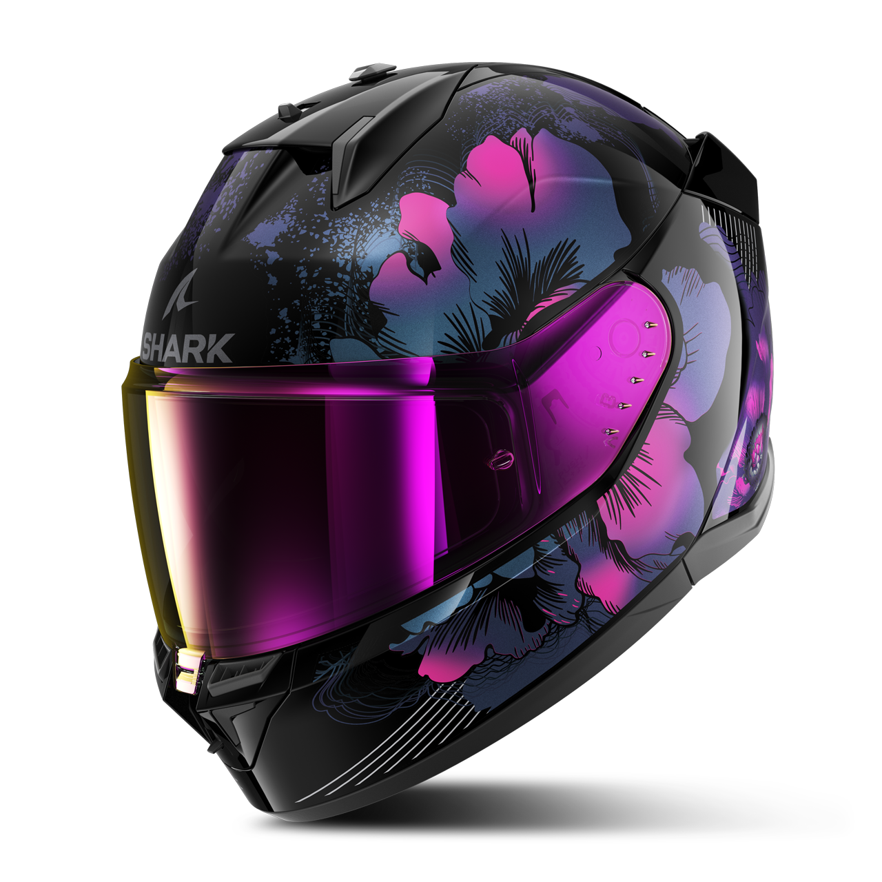 Shark Casco Integral  D-Skwal 3 Mayfer Negro-Violeta Brillante