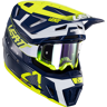 Leatt Casco de Cross con Gafas  Kit Moto 7.5 V24 Azul