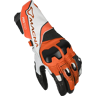 Macna Guantes de Moto  Protego Blanco-Naranja-Negro