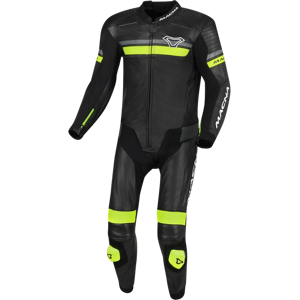 Macna Mono de Cuero de Moto  Diabro Negro-Amarillo Fluo