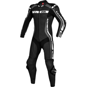 iXS Mono de cuero  RS-800 Negro-Gris-Blanco