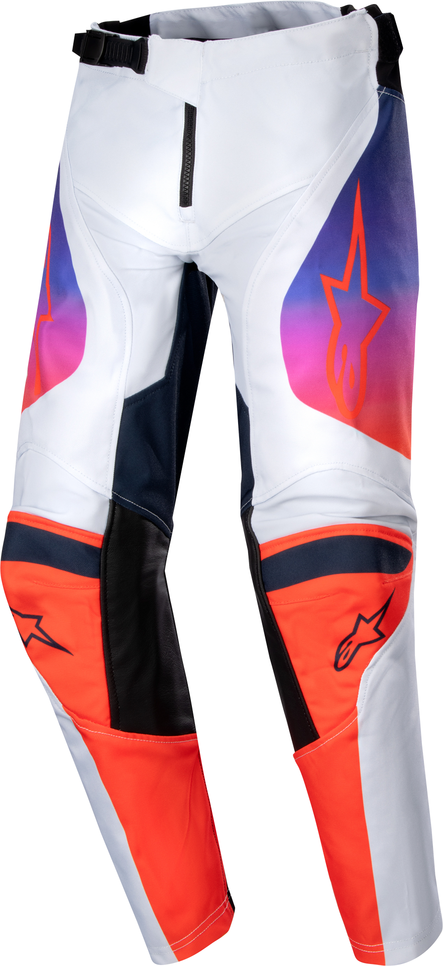 Alpinestars Pantalones de Cross Niño  Racer Hoen Gris Claro-Naranja-Negro