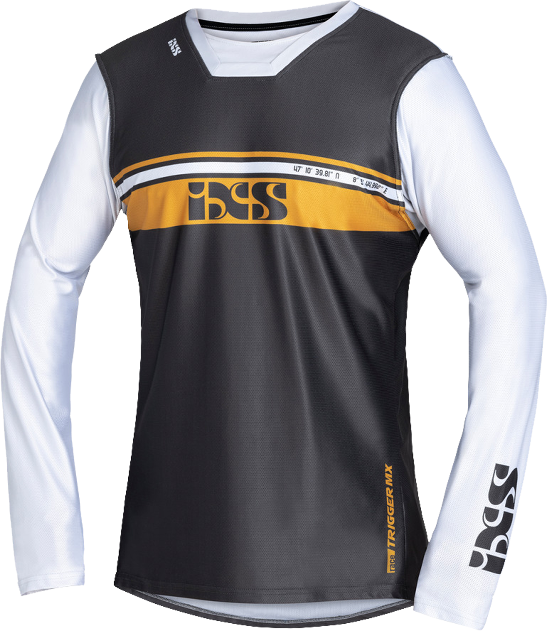 iXS Jersey de Cross  Trigger 2.0 Blanco-Antracita-Marrón