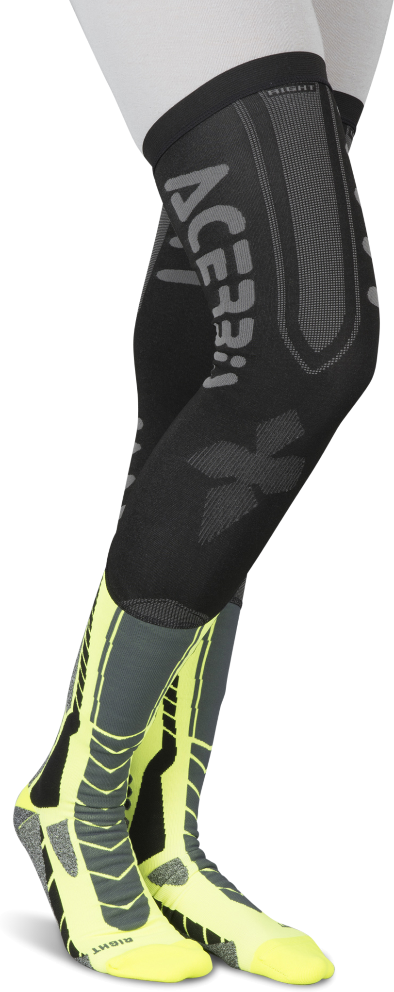 Acerbis Calcetines  X-Leg Pro Negro-Amarillo