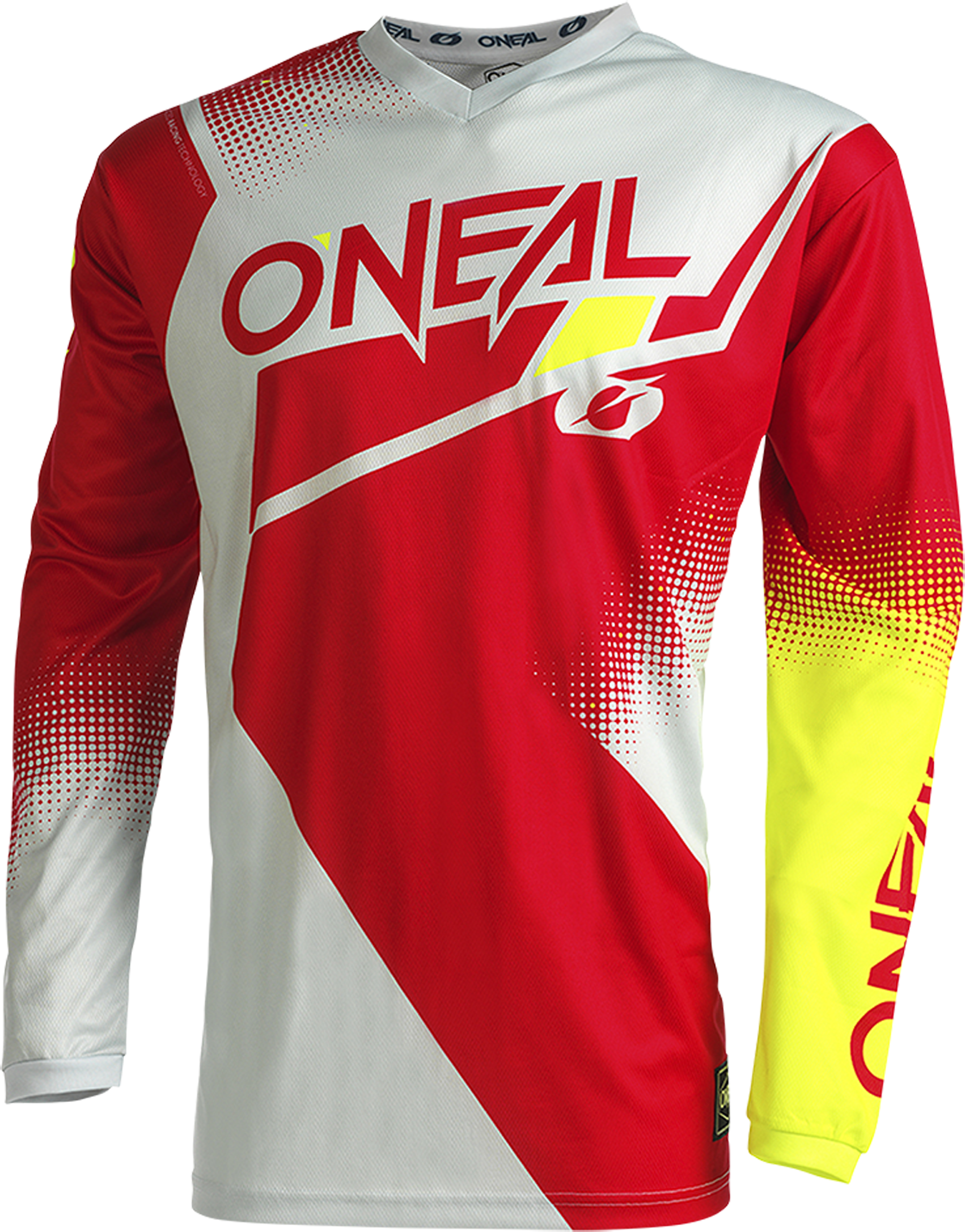 O'Neal Camiseta de Cross  Element Racewear Rojo-Gris-Amarillo