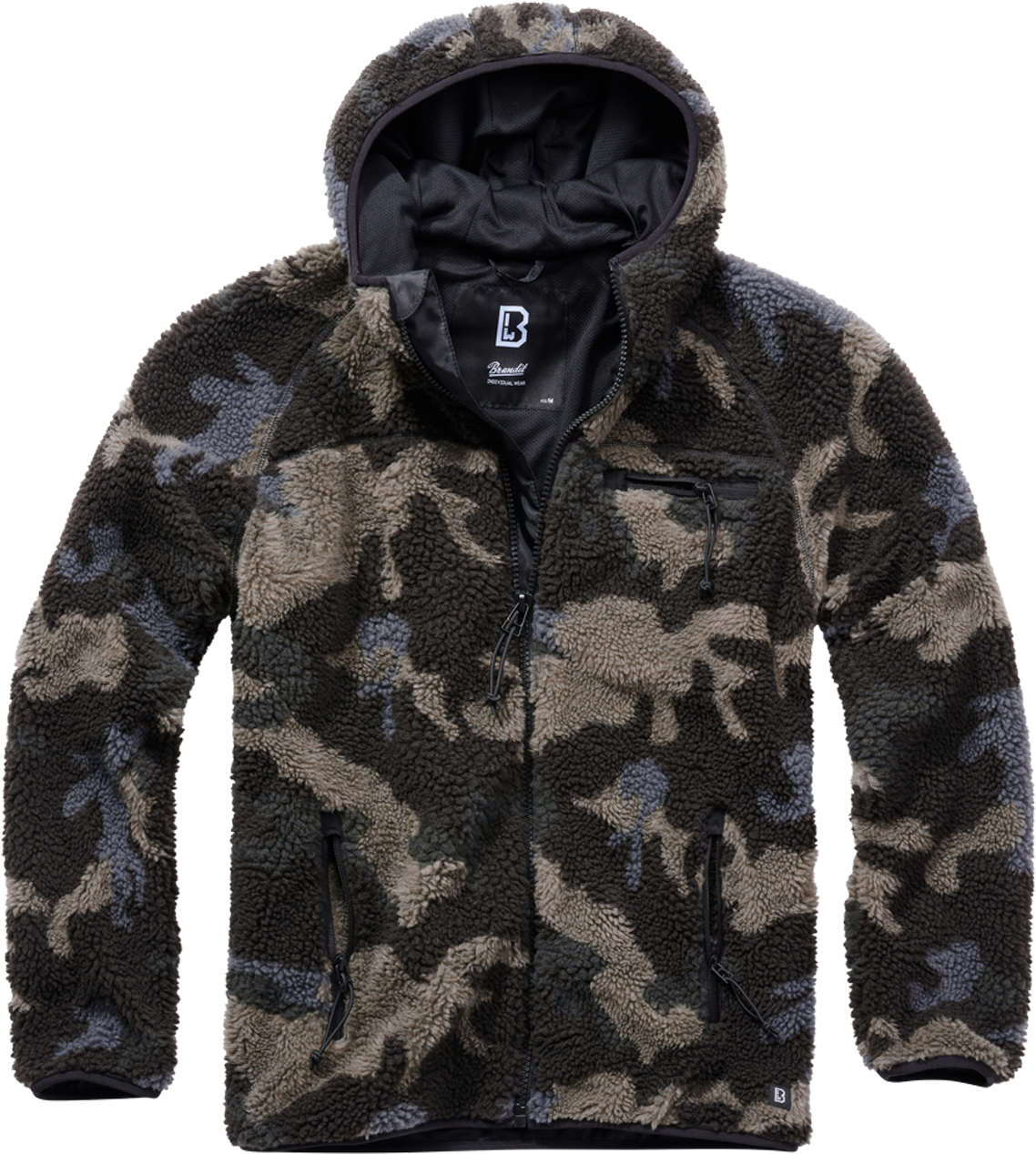 Brandit Chaqueta Polar  Worker Camuflaje Oscuro