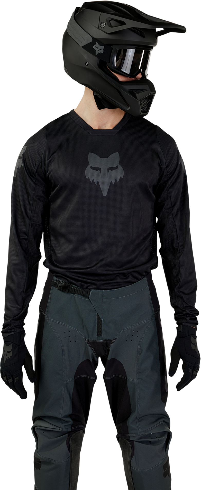 FOX Camiseta de Cross  180 Blackout Negra